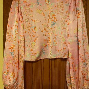 Sugar Lips size 1x pink silky top